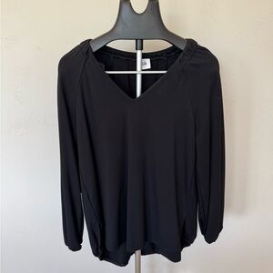 CAbi Black V-Neck Blouse